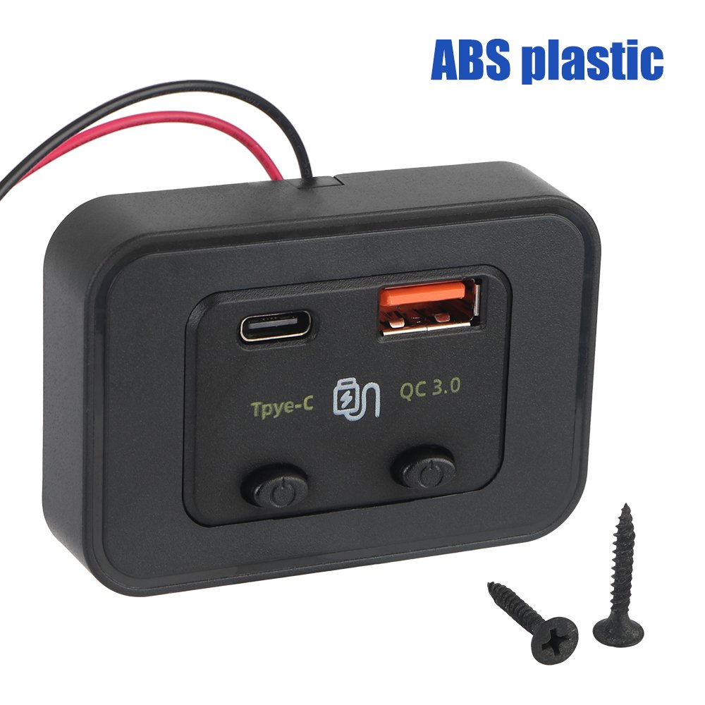 Car Fast Charger 12V/24V Dustproof Waterproof Cover Phone Charger for Car RV Home Camper Caravans Auto Adapter Accessories