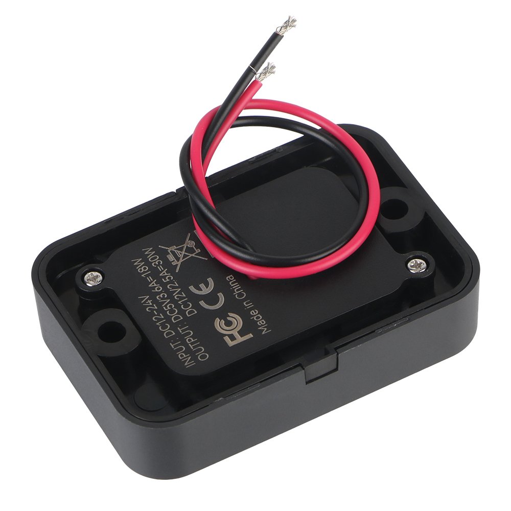 Car Fast Charger 12V/24V Dustproof Waterproof Cover Phone Charger for Car RV Home Camper Caravans Auto Adapter Accessories