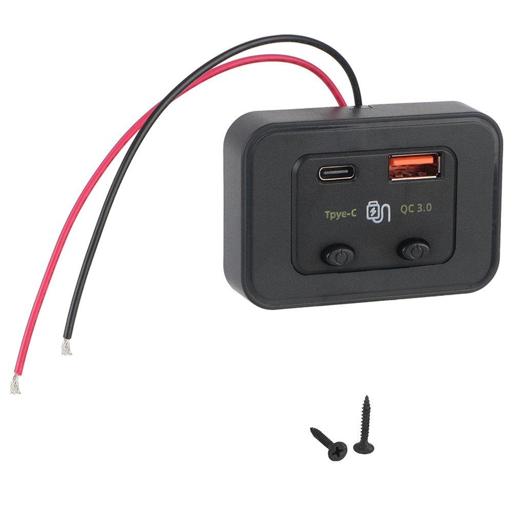 Car Fast Charger 12V/24V Dustproof Waterproof Cover Phone Charger for Car RV Home Camper Caravans Auto Adapter Accessories