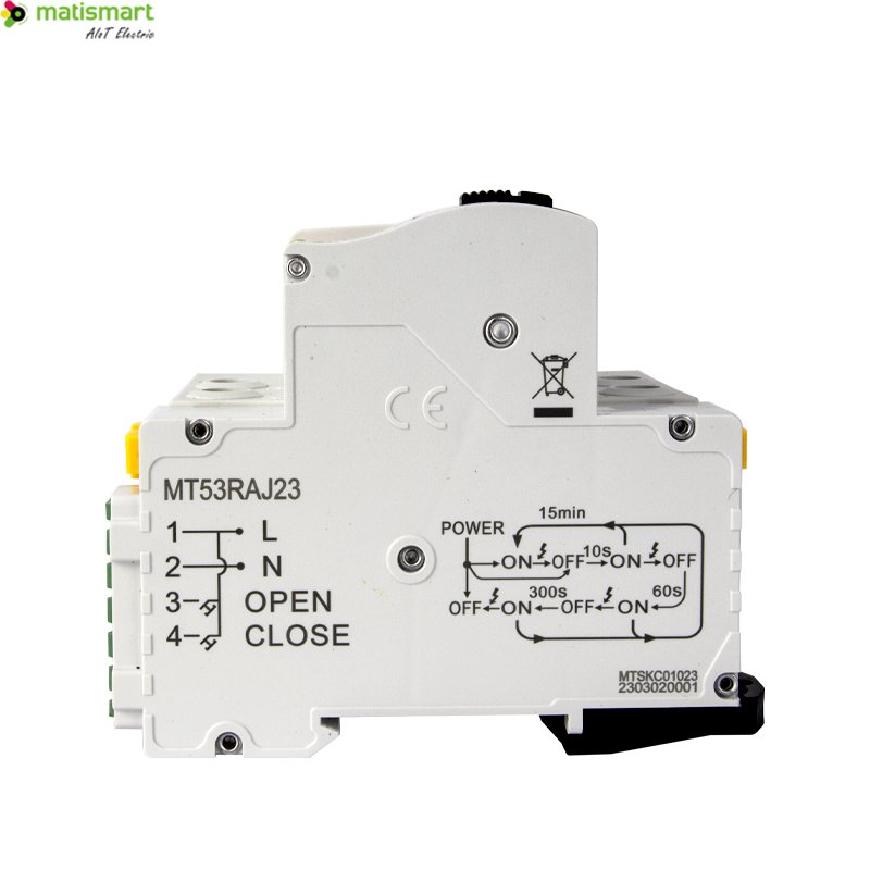 MT53RAJ Auto Recloser with 2P Type B RCCB RCD Automatic Reset Circuit Breaker for Ev Charger