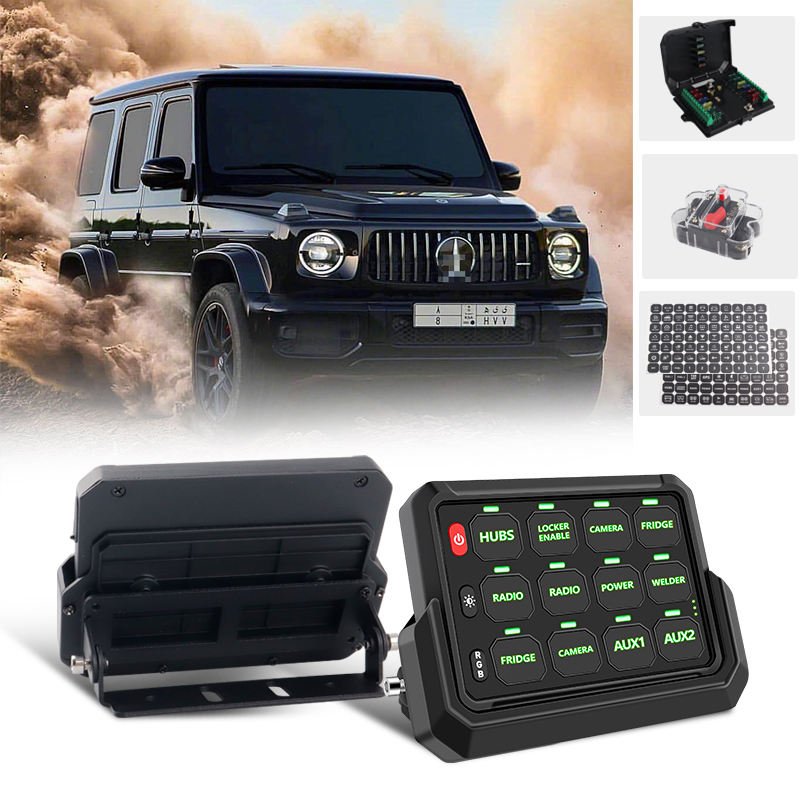Cheap Selling Wireless Switch Panel Automotive Marine 12V Switch Panel Adjustable RGB Color Brightness P1s 12Gang