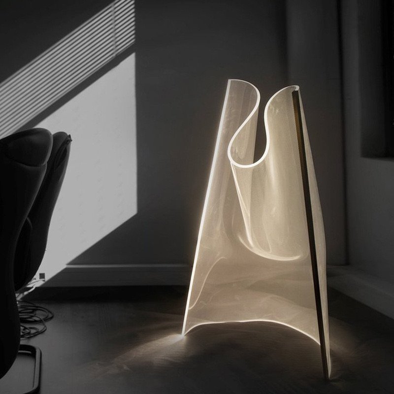 Creative Living Room Lamp Geometric Irregular Art Modeling Hotel Model Room Simple Modern Acrylic Floor Lamp