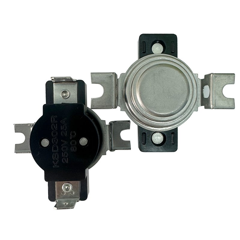 High Standard Customized KSD302 25A 250V Auto Reset Bimetal Thermostat Thermal Switch Temperature Controller