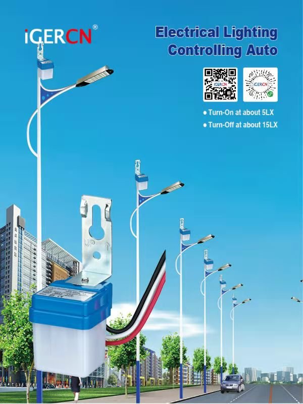 AS22010 Grey 10A Sunset on Sunrise OFF AUTO Photocell Light Control Switch/light Sensor Switch Street Light Control