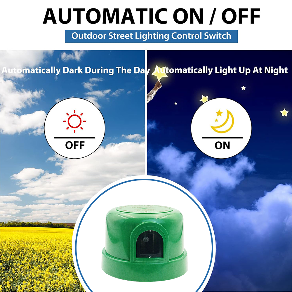 CNRIYA 3A Auto on Off Electronic Photocontrol Twist Lock Photocontrol/Photoswitch/Fotocontrol/Photocontrol/Day Night Switch