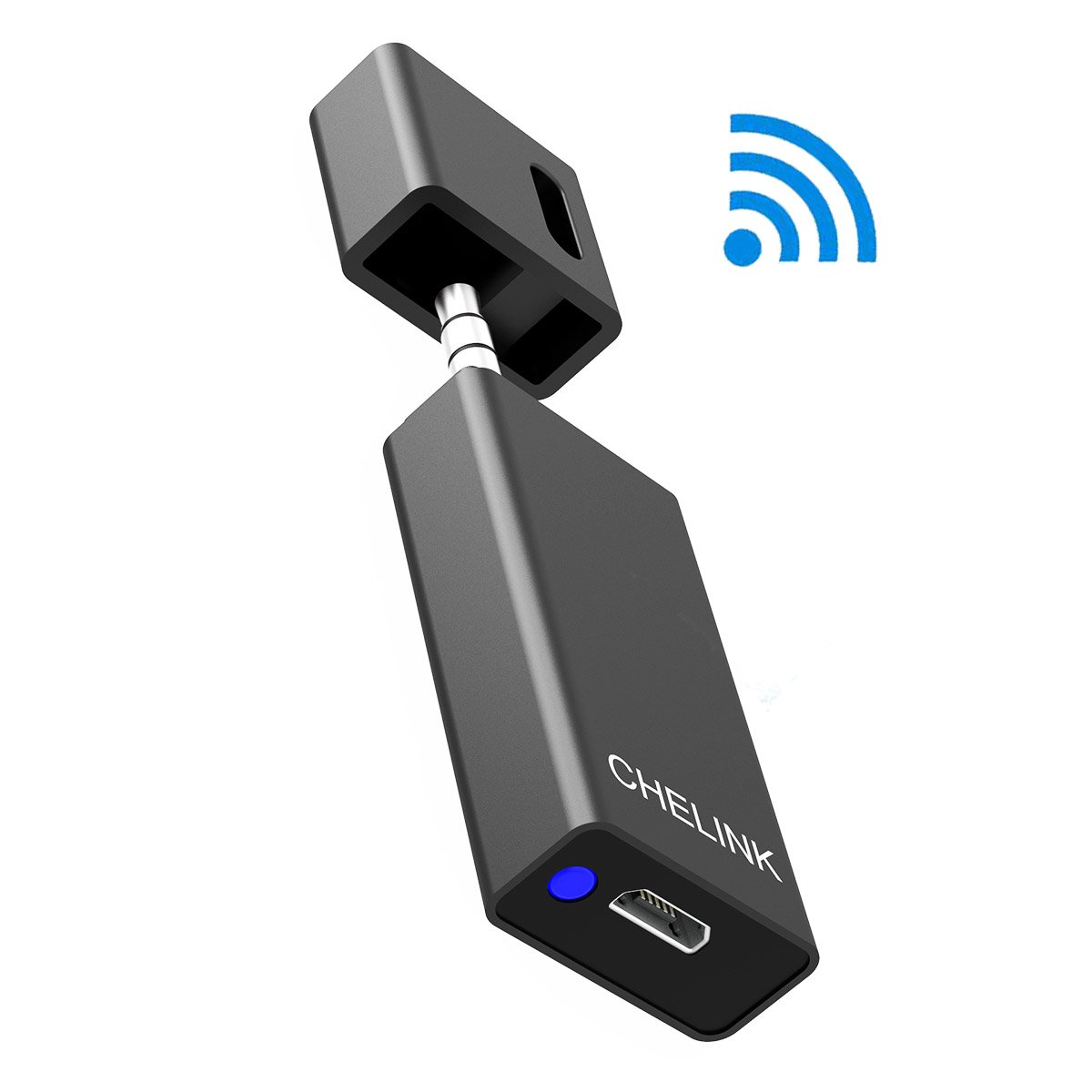 Car Kit Mini for Blue-tooth Hands-Free Wireless Portable 5.0 Music Audio Aux Adapter for Car Kit Audio System/Home Stereo