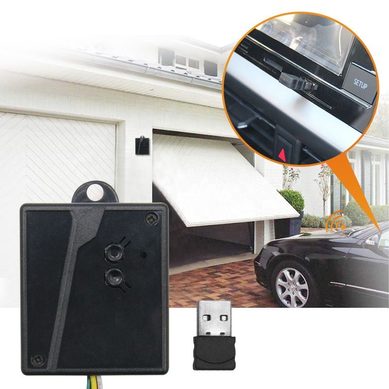 Universal Car Transmitter 2.4G Bluetooth USB Plug Sensor No Remote Control Open Door Wireless 2ch Garage Door Opening Receiver