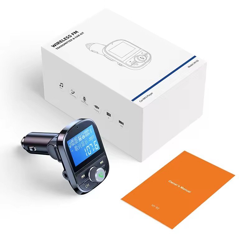2 USB Car Charger Handsfree bluetooth Car Kit Mp3 Player Car FM Transmitter Wireless FM Modulator Transmitter
