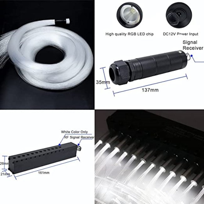 2024 Hot 6W Meteor Light Car Projector Led Starry Sky Projector Lamp Starlight Headliner Kit Star Ceiling Light