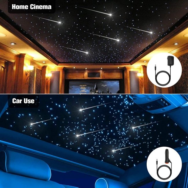 2024 Hot 6W Meteor Light Car Projector Led Starry Sky Projector Lamp Starlight Headliner Kit Star Ceiling Light