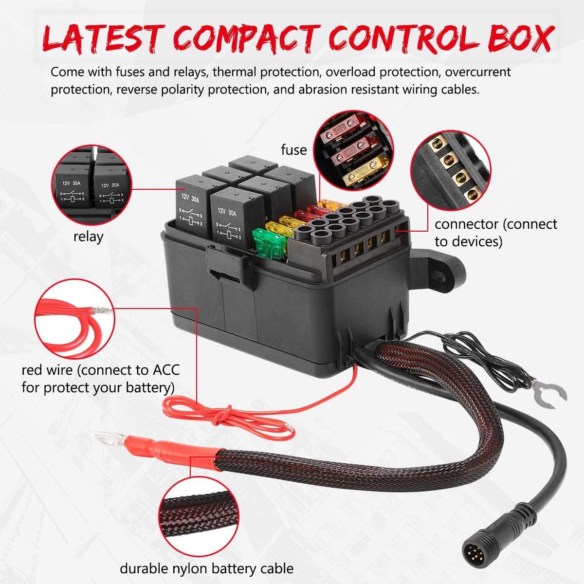 6 Gang Switch Panel Electronic Relay System Circuit Control Box