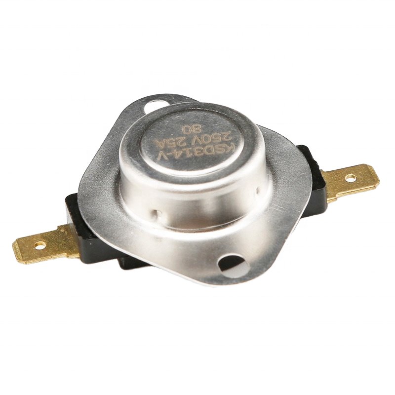 KSD314 25A 45A Auto Manual Reset Thermal Protector Temperature Cutoff Switch Bimetal Disc Thermostat for Dryer Washing Machine
