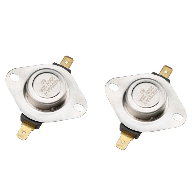 KSD314 25A 45A Auto Manual Reset Thermal Protector Temperature Cutoff Switch Bimetal Disc Thermostat for Dryer Washing Machine