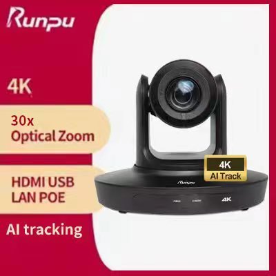 USD1500 Free Ship Kit G430=4pcs 4K 30X PTZ Conference Camera H DMI LAN USB POE AI Auto Tracking+a Pcs IP Controller+poe Switch