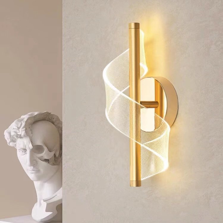 Lumino Modern Simple Bedside LED Wall Lamp New Luxury Creative Living Room Background Light