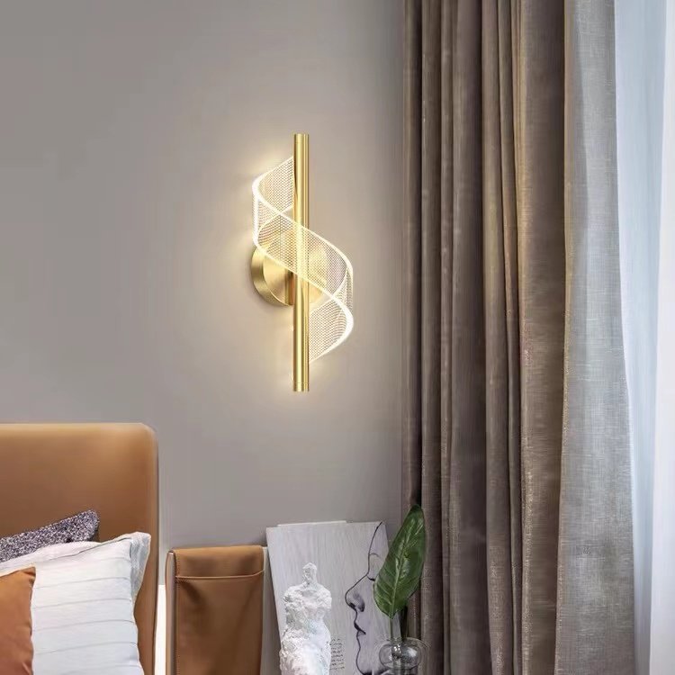 Lumino Modern Simple Bedside LED Wall Lamp New Luxury Creative Living Room Background Light