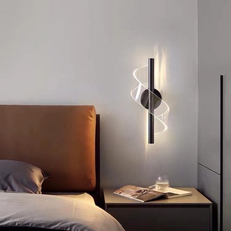 Lumino Modern Simple Bedside LED Wall Lamp New Luxury Creative Living Room Background Light