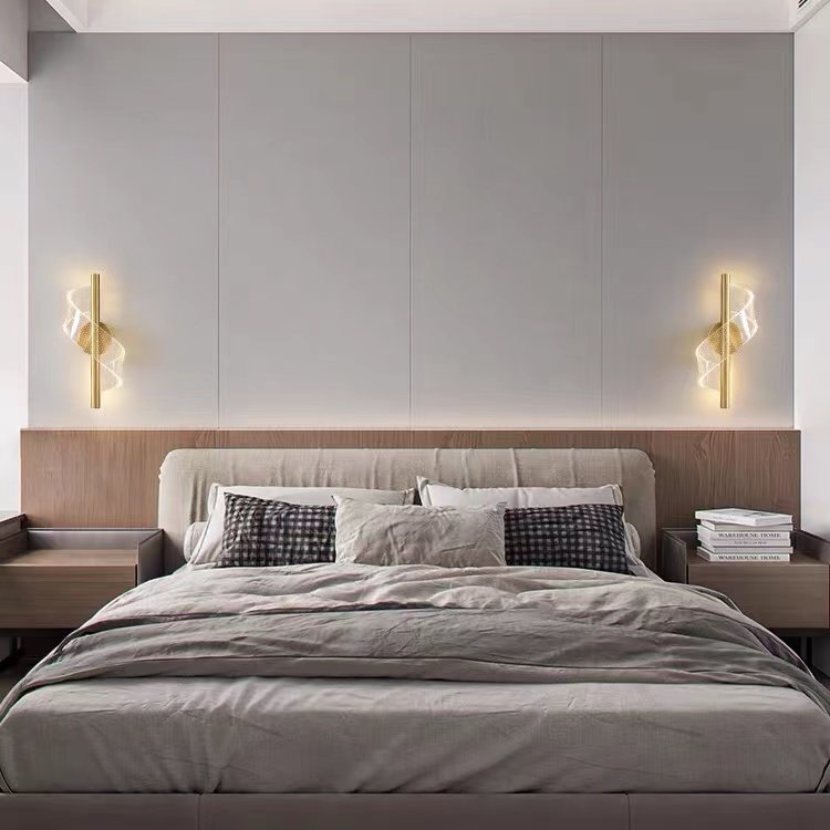 Lumino Modern Simple Bedside LED Wall Lamp New Luxury Creative Living Room Background Light