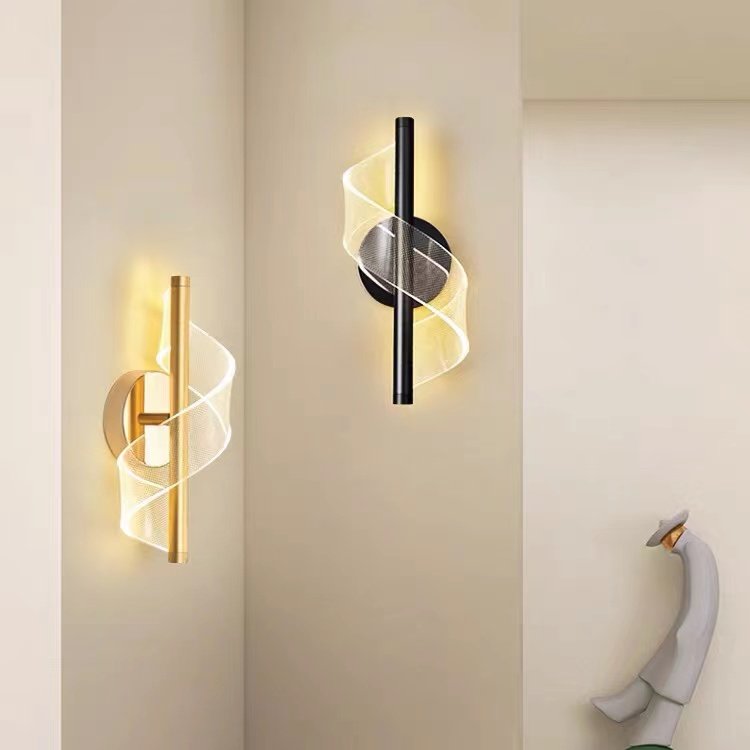 Lumino Modern Simple Bedside LED Wall Lamp New Luxury Creative Living Room Background Light