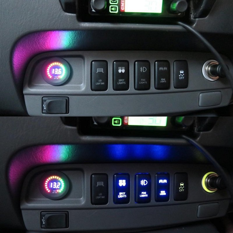 SKYEARTH Fog Lamp Button Led Push Button Accessories Fog Light Switch for toyota