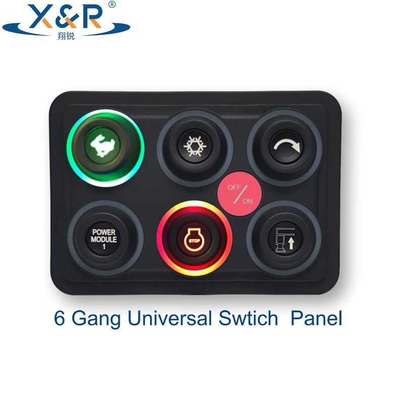 Multifunctional IP68 Waterproof Solenoid Switch Panels Easy Installation for Car Boat RV New Condition