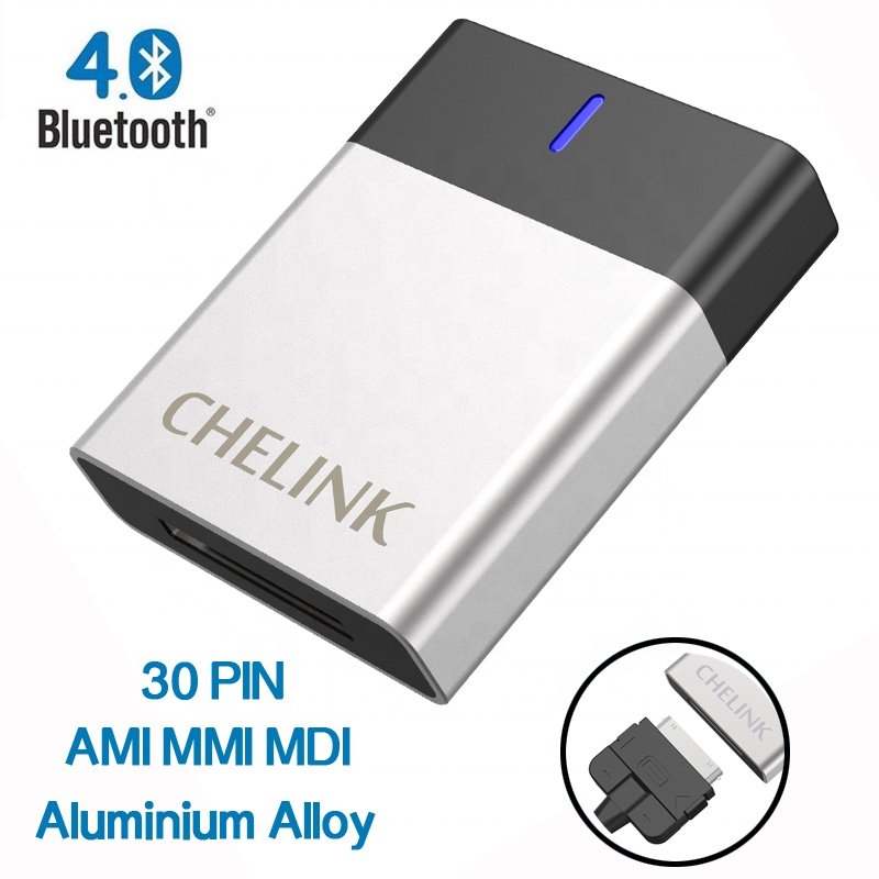 Universal Blue-tooth Car Kit Wireless Music Interface Blue-tooth Adapter with 30 Pin Connector for in Car Stereos Integration