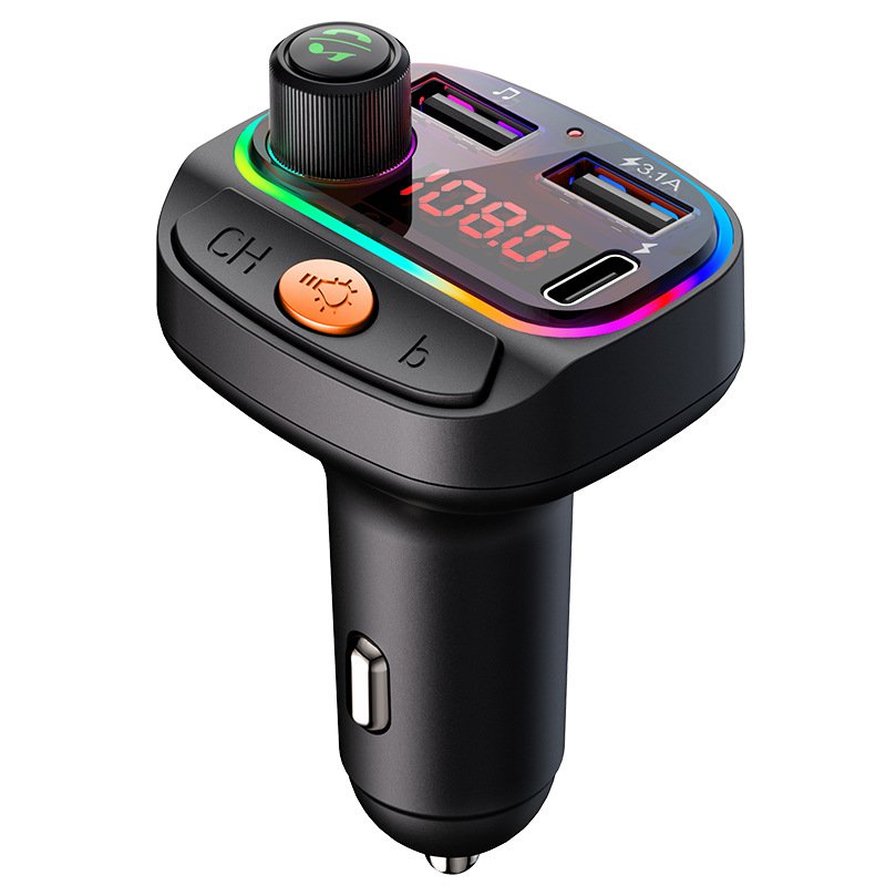 New C15 Car Kit BT 5.0 MP3 Modulator 5V 3.1A Dual USB Charger Type-C Port ABS Pd Qc3.0 Functions OTP OVP for Mobile Phone