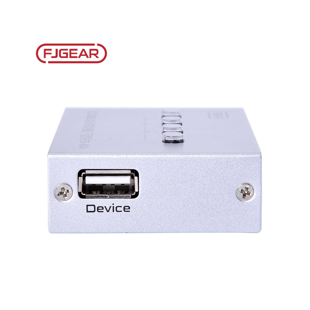 FJ-4UA Fjgear 4 Port Usb2.0 Automatic Sharing Switch 4 Input 1 Output Compatible with Multiple Systems Three Switching Modes
