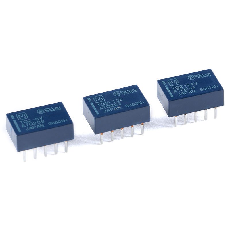 TQ2-24VDC TQ2-24V ATQ204 new original Low Signal Relays 24VDC 1A DPDT(14x9x5)mm THT DIP10 Electromechanical Relays