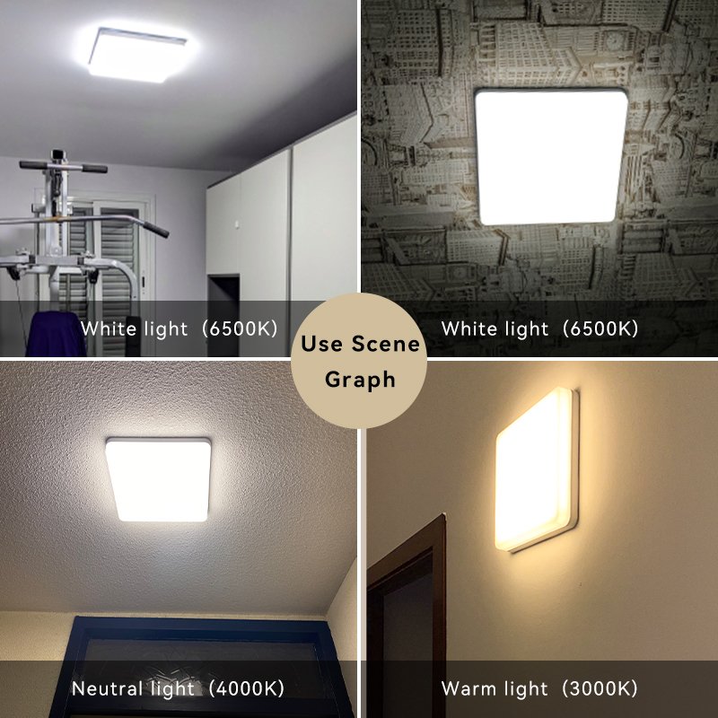 Led Panel Light Brightness Square Ceiling Lamp for Living Room Surface Mounted Modern Led Ceiling Lamp/Led Ceiling Lightings