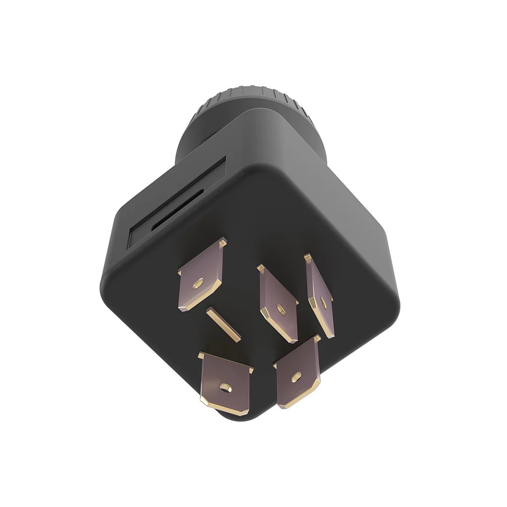 Rotary Combination Auto Switch for Vehicles Easy-On-Button Design without Light for Automotive Parts Use
