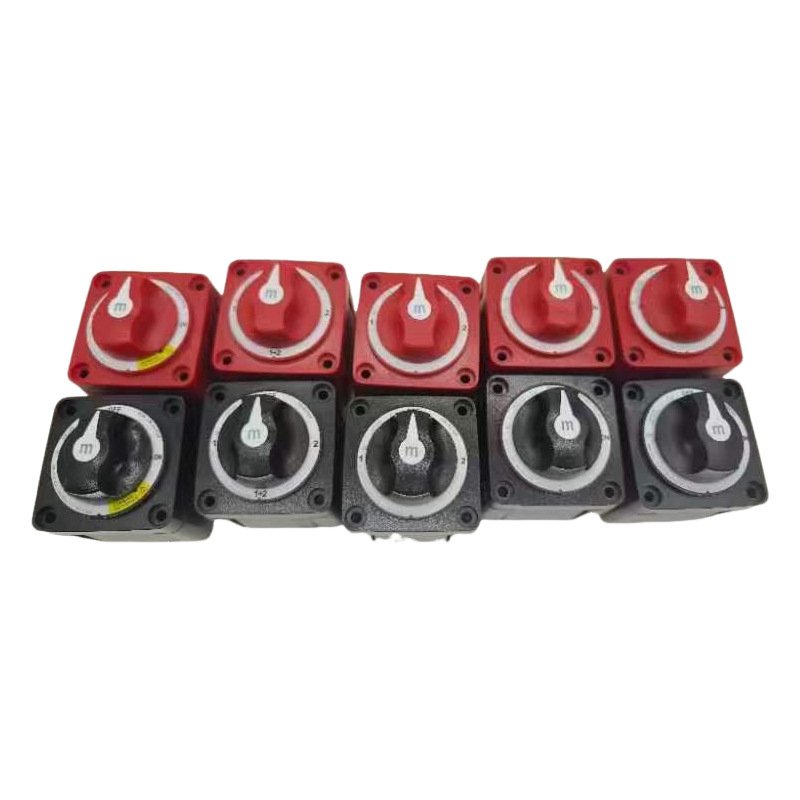 6006 M-Series Battery Switch 300A 48V DC MAX Power Switch for Selector Single Circuit On/Off Marine Boat (Red) Power-off Switch