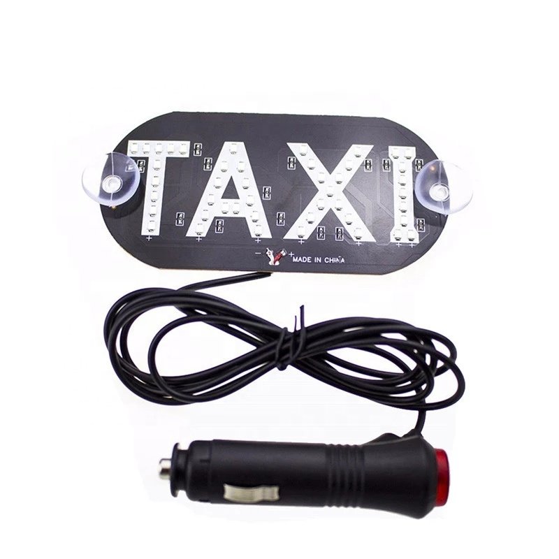 DC 12V Taxi Led Car Windscreen Cab Indicator Lamps Sign Blue LED Windshield Taxi Lighting Lamp Source Auto Inside Signal Lights
