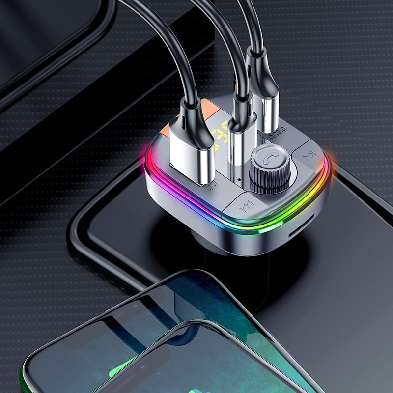Wireless Car Kit Fm Transmitter Mp3 Car Player PD Type C Qc3.0 Quick Charge Car Fm Transmitter