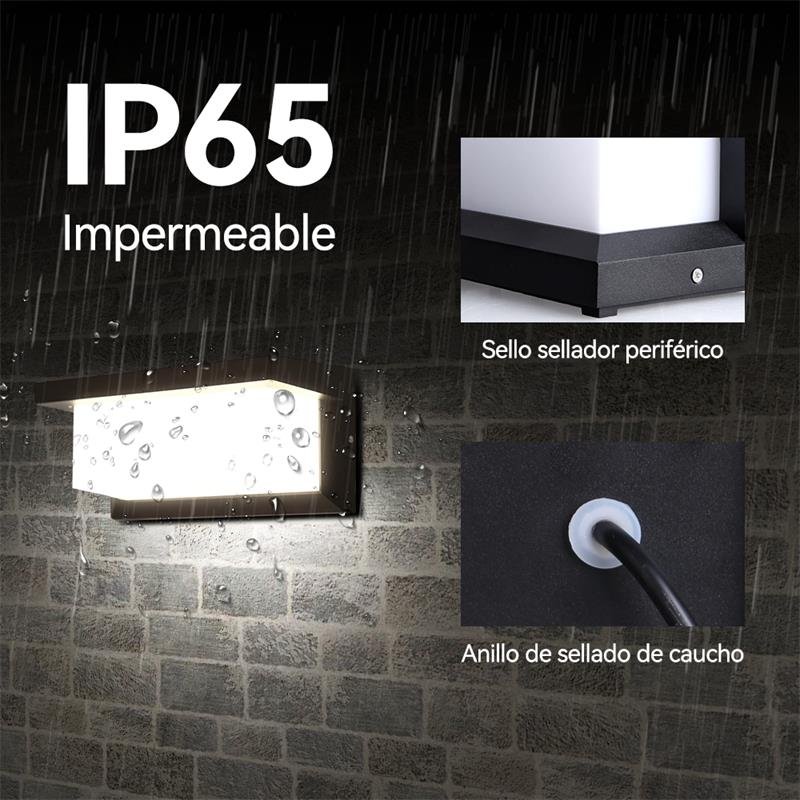 Canmeijia Waterproof and Warm Three Color Home Courtyard Outdoor Living Room Bedroom Wall Light/Garden LED Wall Lamps/Wall Lamp