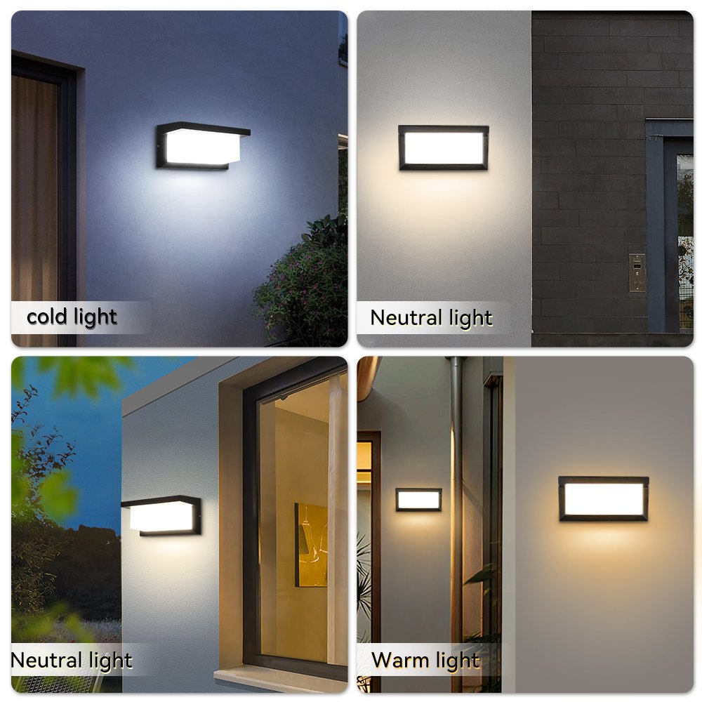 Canmeijia Waterproof and Warm Three Color Home Courtyard Outdoor Living Room Bedroom Wall Light/Garden LED Wall Lamps/Wall Lamp