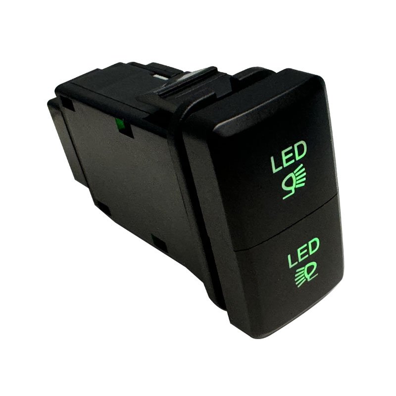 39MM*21MM 12V LED1 LED2 Car Fog Light Switch Toyota Dual Button Switch for Land Cruiser FJ Cruiser HIACE HILUX