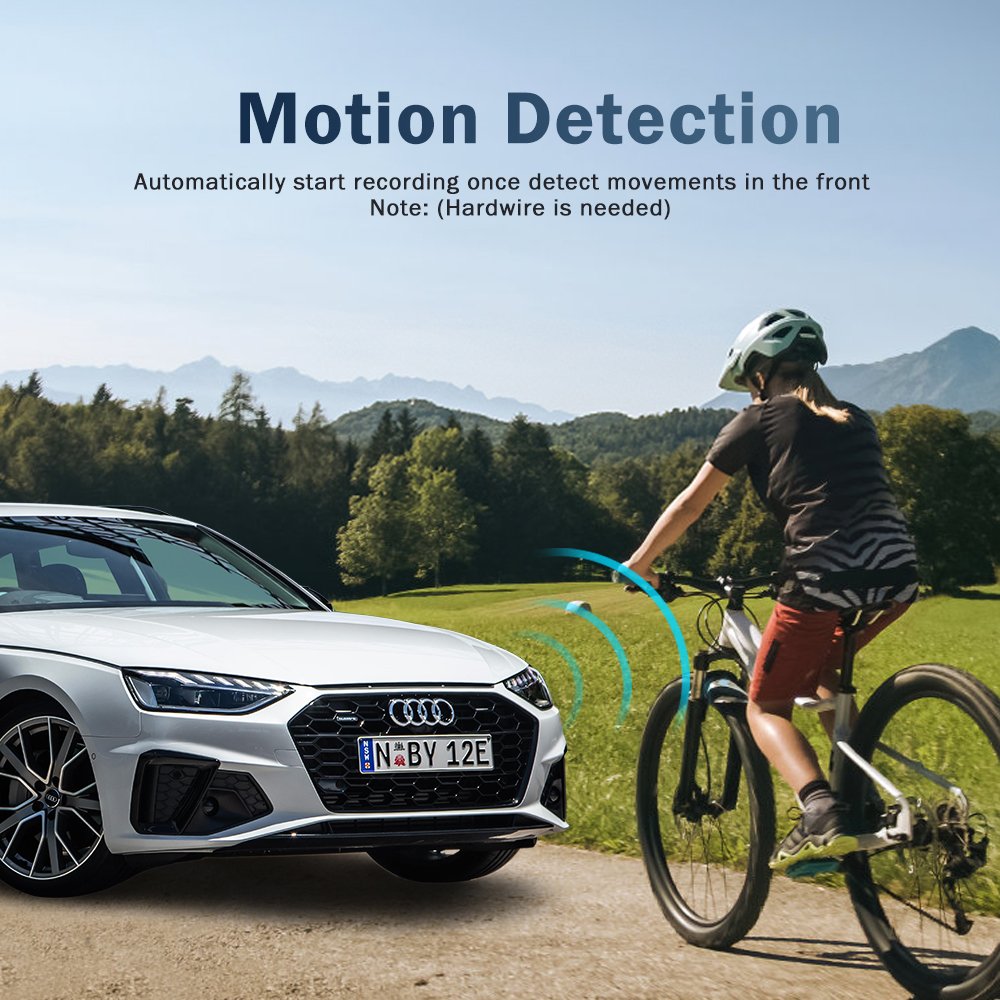 2K Dual Lens DashCam WIFI CPU NT96565 150° Wide Angle EACHPAI V6 Loop Recording & Supper Capacitor & 24 Hours Park Mode