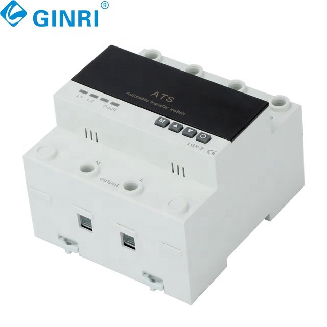 63A 100A 2P 220V Over and Under Voltage protection Ats Changeover Switch with Digital Display