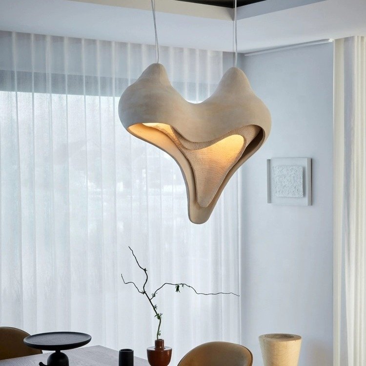 NEW Living Room Art Design Pendant Lamp Nordic Hanging Lamp Cement E26 Dining Room Pendant Light for Bedroom