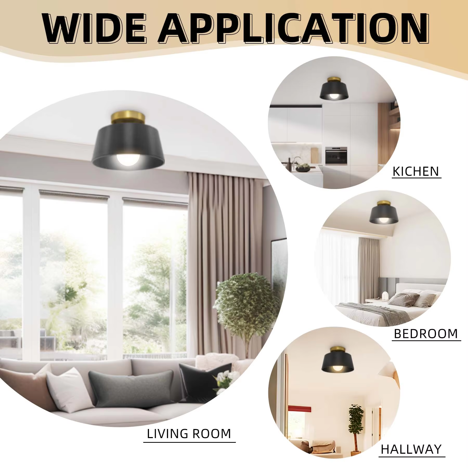 Gold Decorative Modern European Style Round Led Ceiling Lamp Fixture for Bedroom Downlights/Ceiling Lights/Led Ceiling Light