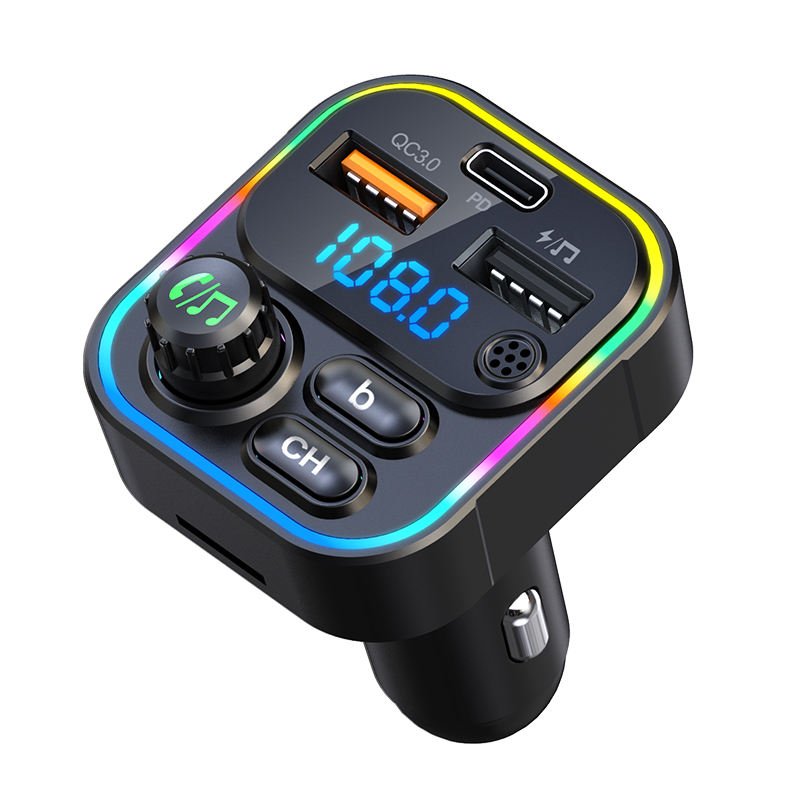 Factory Wholesale Smart Chip Bluetooth Car Kit Car MP3 Player Music Fast Charging Car FM Transmitter