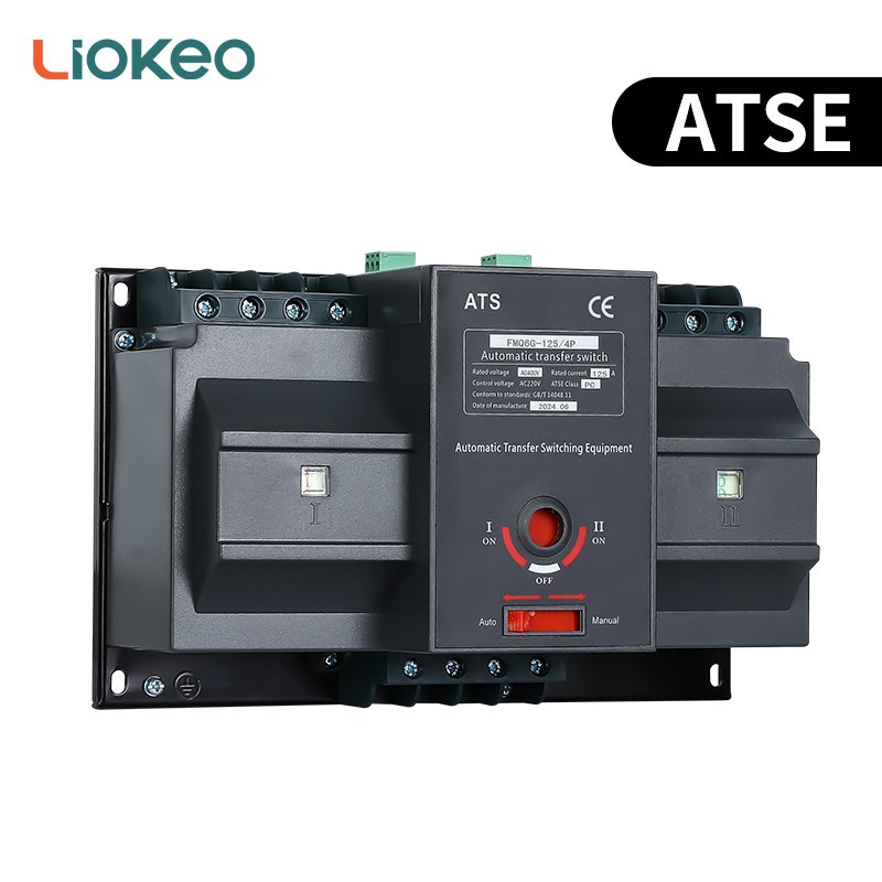 High Quality 125A/4P 380v Copper Iron Circuit Breaker Dual Power Automatic Transfer Switch