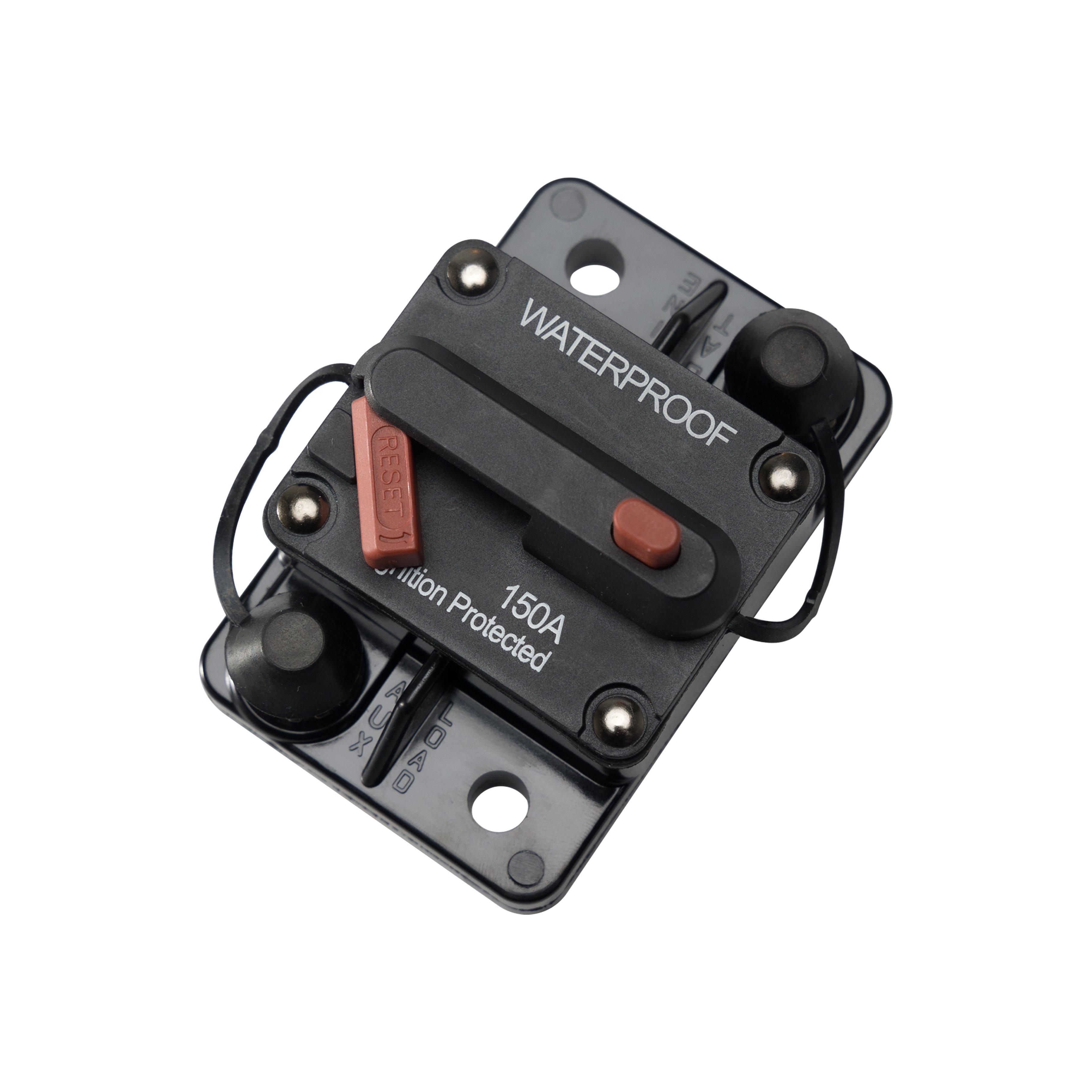 150A Premium High-Current Circuit Breaker with Fuse Manual Reset Switch Waterproof IP67 for Boat Marine RV Yacht Car 12-48VDC