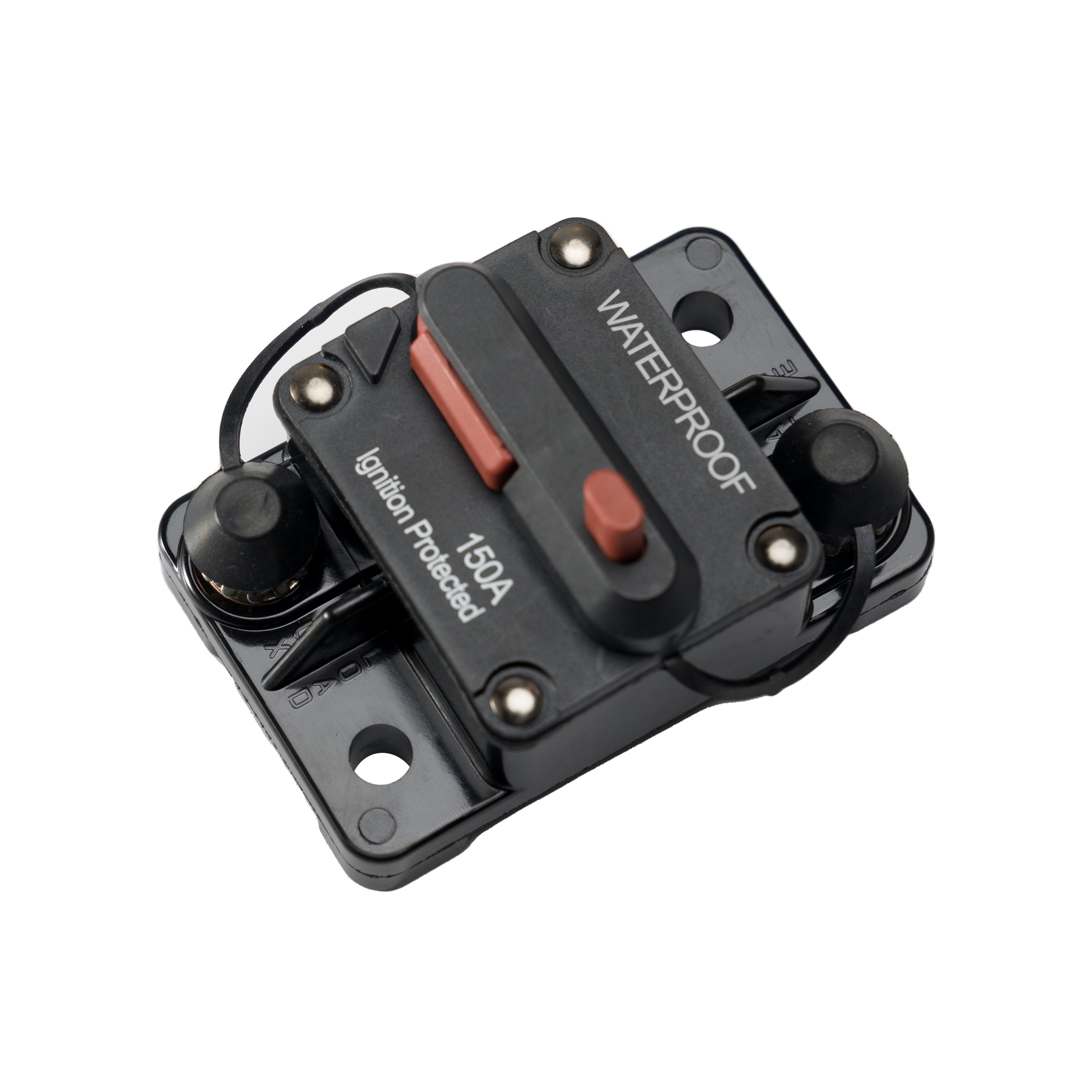 150A Premium High-Current Circuit Breaker with Fuse Manual Reset Switch Waterproof IP67 for Boat Marine RV Yacht Car 12-48VDC
