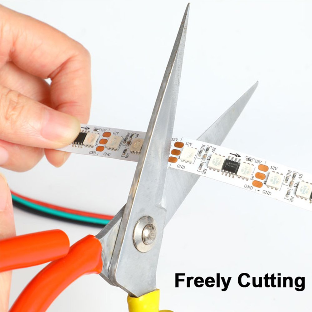 High Brightness 5m 10m No Votage Drop 12V Addressable SM16703SP3 96led Programmable RGBIC Pixel LED Strip Light for Project