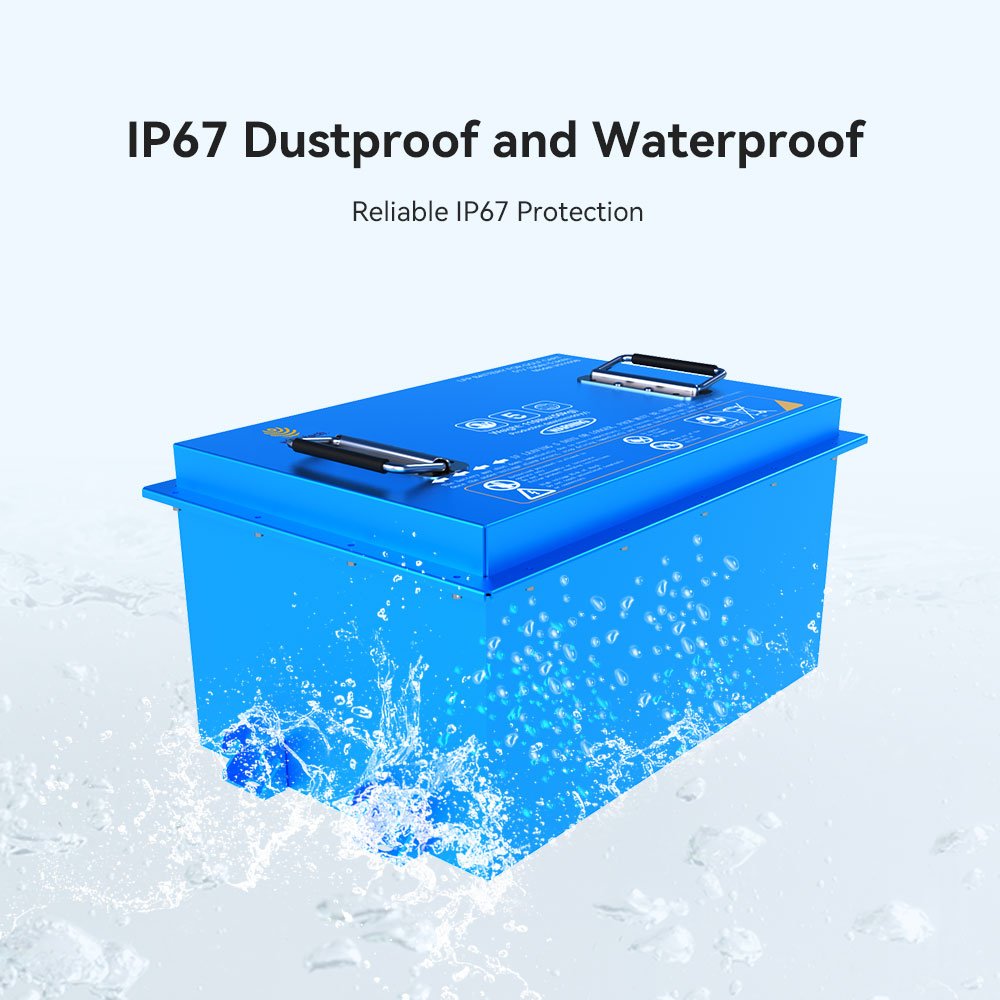 Customized Long Cycle Lithium Ion Battery 36V 48V 51.2V 72Ah 105Ah Golf Carts LiFePO4 Battery Pack with Bluetooth and Display
