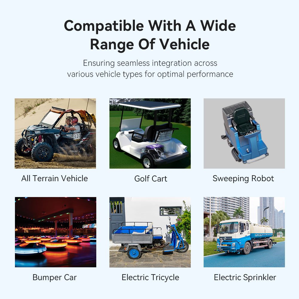 Customized Long Cycle Lithium Ion Battery 36V 48V 51.2V 72Ah 105Ah Golf Carts LiFePO4 Battery Pack with Bluetooth and Display