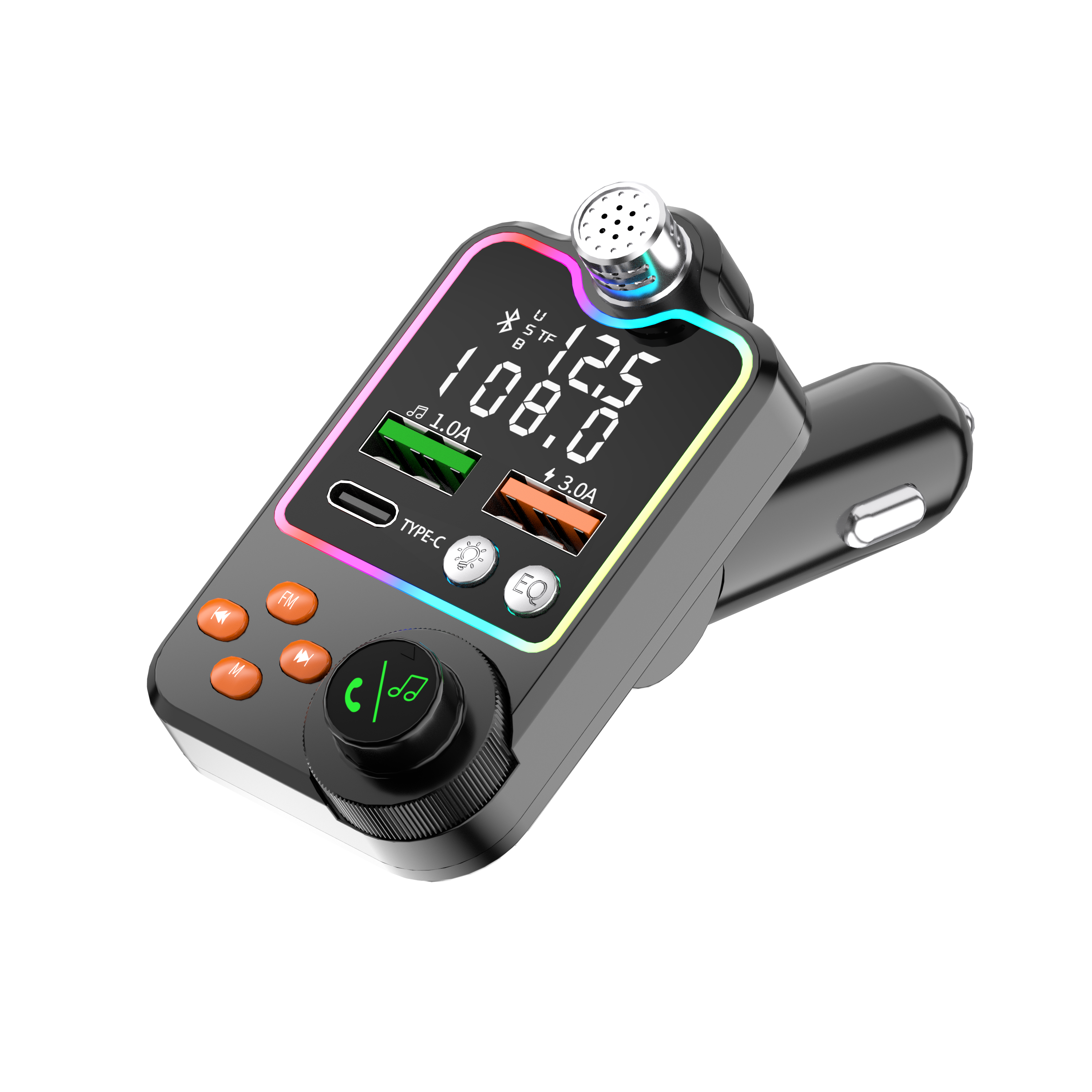 2022 Hot Selling Car Bluetooth-Kit PD 3.1A Dual USB Phone Charger BT5.0 Bluetooth-MP3 Player FM Transmitter
