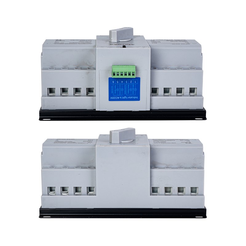 4p 63a Mini Dual Power Manual Auto Control CB Transfer Switch for Generator and Solar Power Conversion